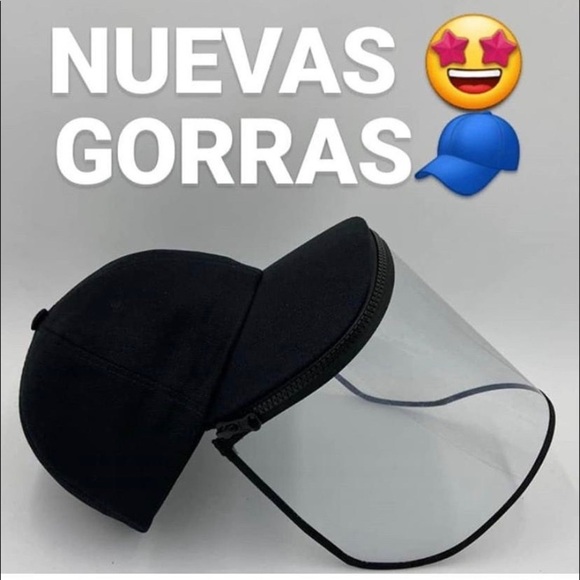 FULL FACE SHIELD CAP PROTECTIVE HAT WITH CLOSURE - Picture 2 of 7